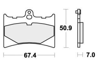 601RST BRAKE PADS SINTER SPORT