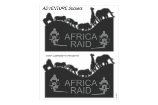 Adventure stickers Booster,  Africa Raid 20x24 cm