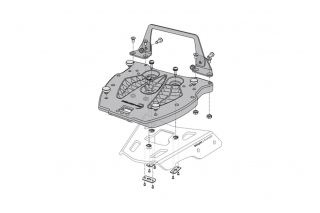 SW-Motech Quick-Lock adapterplaat, Hepco & Becker