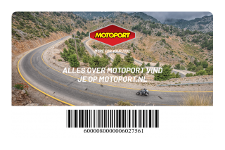 Cadeaukaart MotoPort 25 Euro + Envelop