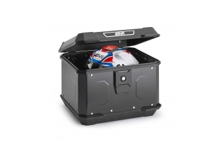 ALP44B-BLACK ALUMINIUM MONOLOCK TOPCASE 44LT