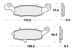 704RST BRAKE PADS SINTER SPORT