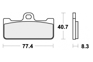 695RST BRAKE PADS SINTER SPORT