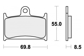624RST BRAKE PADS SINTER SPORT