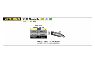 INDY RACE ALUMINIUM DARK, CARBON END CAP, EEC