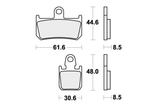 839RST BRAKE PADS SINTER SPORT