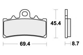 877RST BRAKE PADS SINTER SPORT