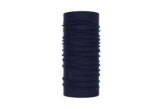 Midweight Merino Wool Buff, Night Blue Melange