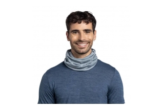 Buff Lightweight Merino wool Solid Flint