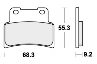 844RST BRAKE PADS SINTER SPORT