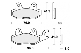 638RST BRAKE PADS SINTER SPORT