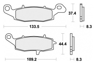 705RST BRAKE PADS SINTER SPORT