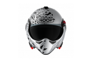 Roof Boxer Alpha Blackstar matt Silverwhite / Black systeemhelm