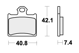 872RST BRAKE PADS SINTER SPORT