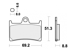 634RST BRAKE PADS SINTER SPORT