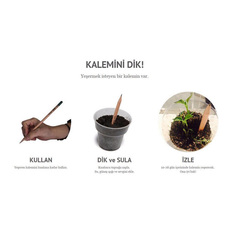 Tohumlu Sevgi Kalemi - Çiçek Açan Kalem - Tohumlu Kalem
