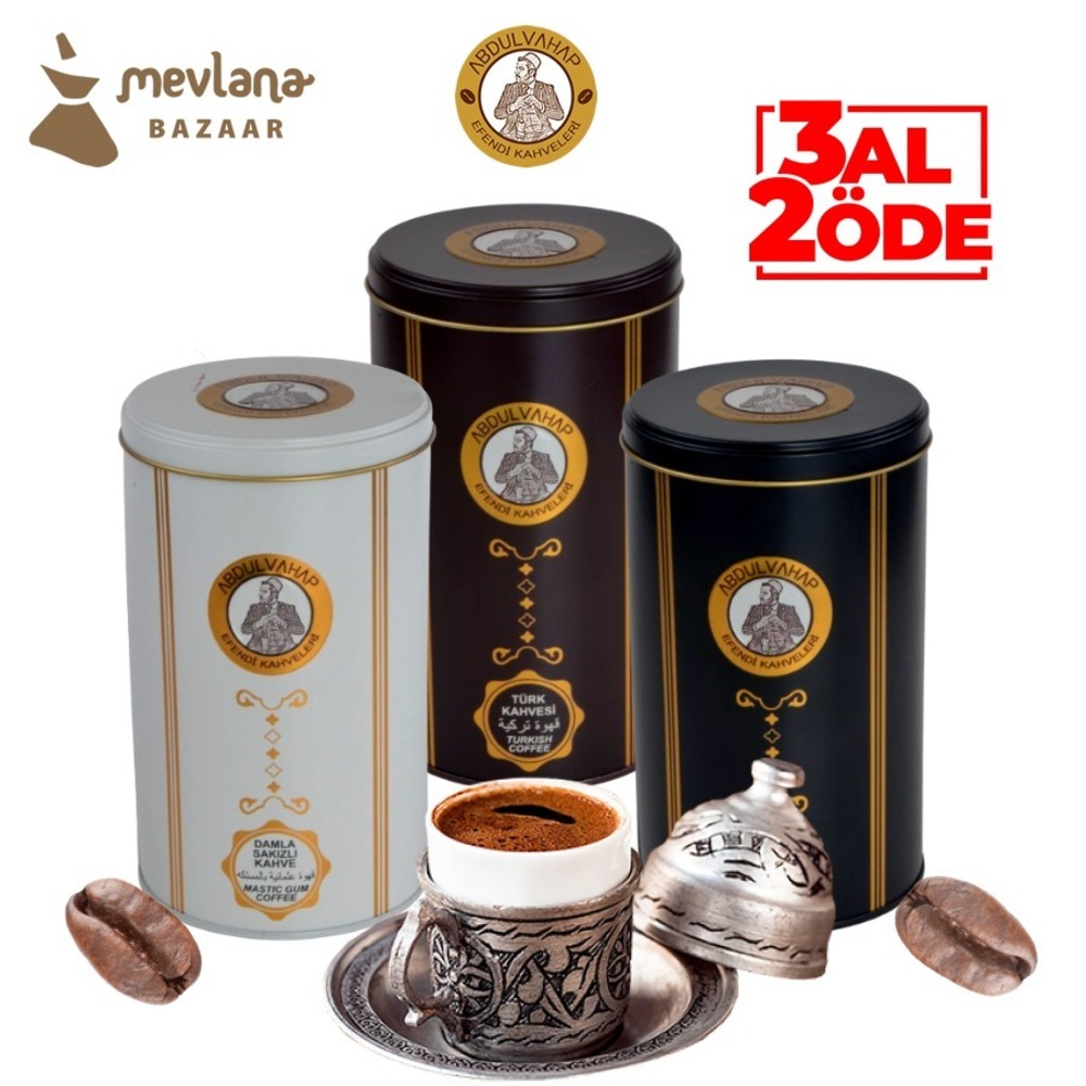 Abdulvahap Efendi Kahveleri (Damla Sakızlı-Osmanlı-Türk) 3 al 2 öde 