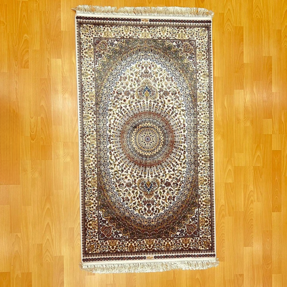 Madalyonlu Lüks  90 X 150 CM İpek Halı