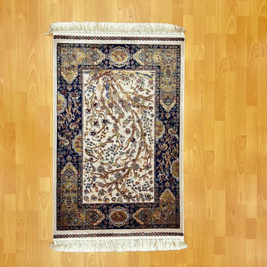 Hayat Ağacı Desenli 400 X600 cm İpek Halı