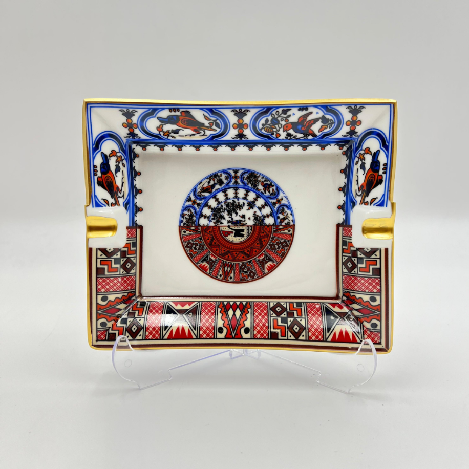 Karışık Desenli 2'li Porselen Küllük Takımı