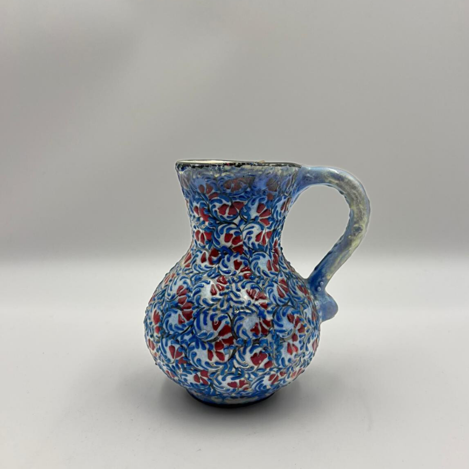 Dekoratif Seramik Çini Motifli Dekoratif Seramik Sürahi