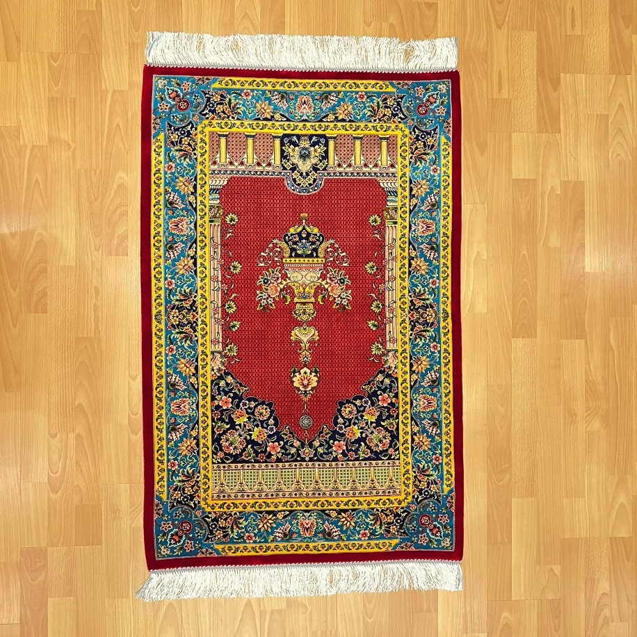 Klasik/Otantik Desenli İran İpek Seccade 