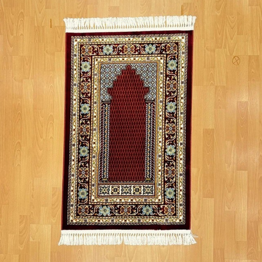 Lalezar Yünlü Seccade Bordo 