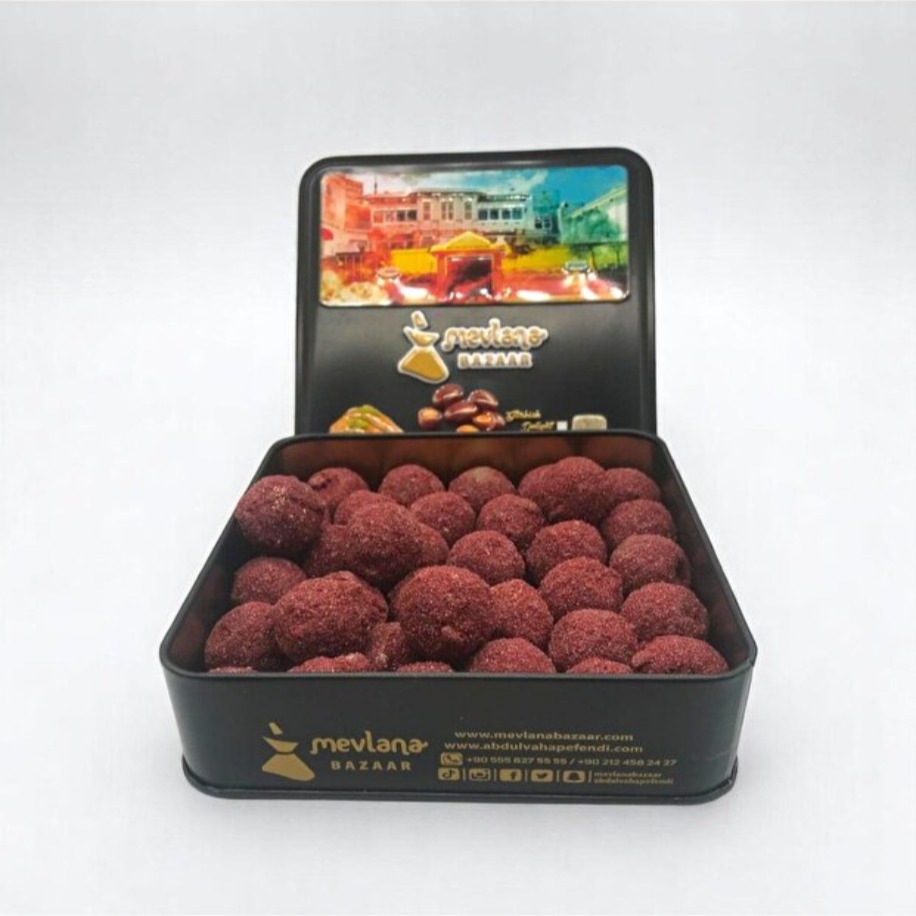 Frambuazlı Kırmızı Şekerli Sütlü Trüf Çikolata 500 GR