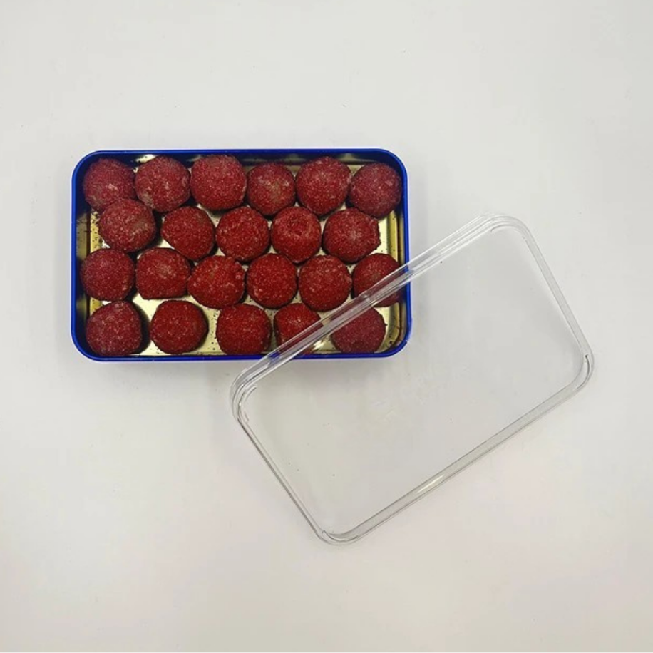 Frambuazlı Kırmızı Şekerli Sütlü Trüf Çikolata 500 GR