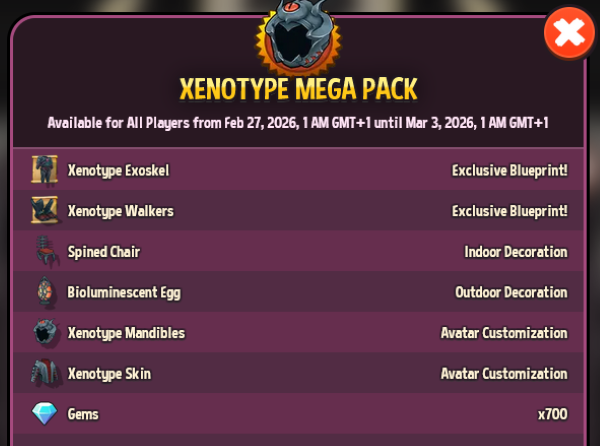 Xenotype Mega & Superior Packs