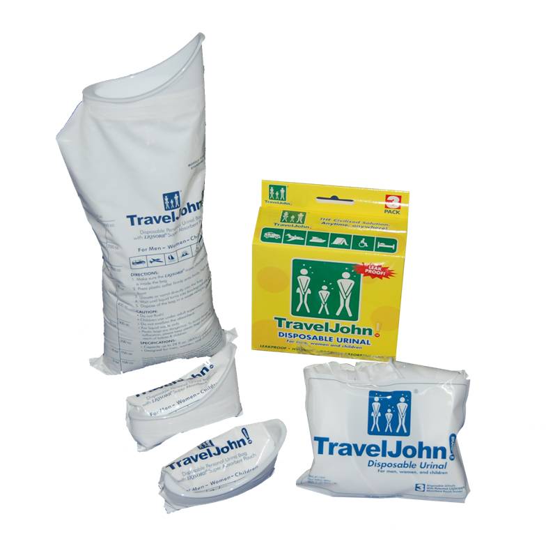 Travel John Disposable Urinal Bags (set of 3) by