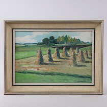Alf Wesström, olja på duk, 21 x 31 på auktion i Skåne hos Sikö Auktioner