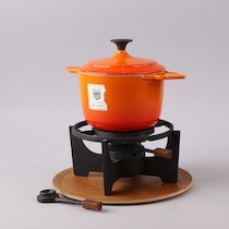 Fonduegryta, Cousances på auktion i Skåne hos Sikö Auktioner
