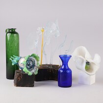 Glasskulpturer & vas mm bla Erik Höglund på auktion i Skåne hos Sikö Auktioner