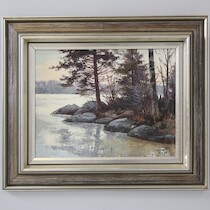 Gert Kaffa 1972 olja på duk 26 X 34 på auktion i Skåne hos Sikö Auktioner