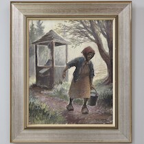 Gert Kaffa 1979 olja på duk 40 X 32,5 på auktion i Skåne hos Sikö Auktioner