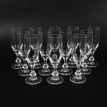 Champagneglas 12 st, höjd 18 cm på auktion i Skåne hos Sikö Auktioner