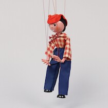 Marionettdocka, "Televinken" Pelham Puppets Made in England, H=26 på auktion i Skåne hos Sikö Auktioner