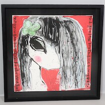 Lisa Rinnevuo litografi 94/270 60 X 60 på auktion i Skåne hos Sikö Auktioner
