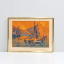 Louis Toffoli (1907–1999) litografi, 92/100, 65 X 49 cm på auktion i Skåne hos Sikö Auktioner