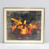 Vide Janson (1924-2007) litografi, 74/100, 71 X 62 cm på auktion i Skåne hos Sikö Auktioner