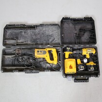 Tigersåg + skruvdragare DeWalt på auktion i Skåne hos Sikö Auktioner