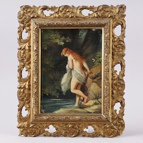 Oidentifierad konstnär, olja på duk, 1800-tal, 20 x 15 på auktion i Skåne hos Sikö Auktioner