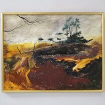 Ulf Eriksson, olja på duk 49,5x64,5 på auktion i Skåne hos Sikö Auktioner