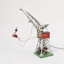 Märklin Kran 451 med magnet på auktion i Skåne hos Sikö Auktioner