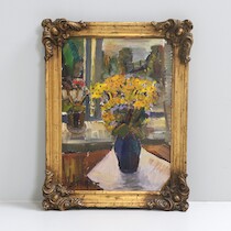 Stig Tärbe, olja på duk, 48x35 på auktion i Skåne hos Sikö Auktioner