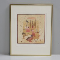 Helmtrud Nyström, färgetsning, 24/165, 33 X 30 cm på auktion i Skåne hos Sikö Auktioner
