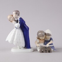 Figuriner Bing & Gröndahl 2 st H=19 och mindre på auktion i Skåne hos Sikö Auktioner