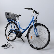 Elcykel, dam modell. Elinor by Lyfco. 28", 7 växlar. Med laddare och nycklar. på auktion i Skåne hos Sikö Auktioner