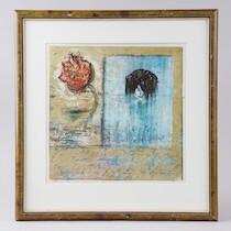 Hans Alexander Gerlanius offsettryck signerat 35 X 35 på auktion i Skåne hos Sikö Auktioner